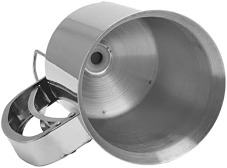 1000ml Stainless Steel Pancake Batter Dispenser, Handheld Pancake Batter Pourer with Spout Squeeze Handle for Cupcakes Belgian Waffles Crepes Muffin Baking