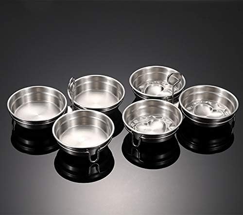 Stainless Steel Egg Poacher, 3-Cup Poached Egg Maker Cups, Nonstick Egg Steamer with Rack for Microwave Oven Stovetop Steamer