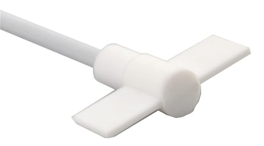 SCILOGEX Lab Straight Stirrer – PTFE Coated, 300mm Shaft 6mm Diameter 70mm Impeller – Durable Overhead Stirring Rod for Laboratory Liquid Mixing & Blending