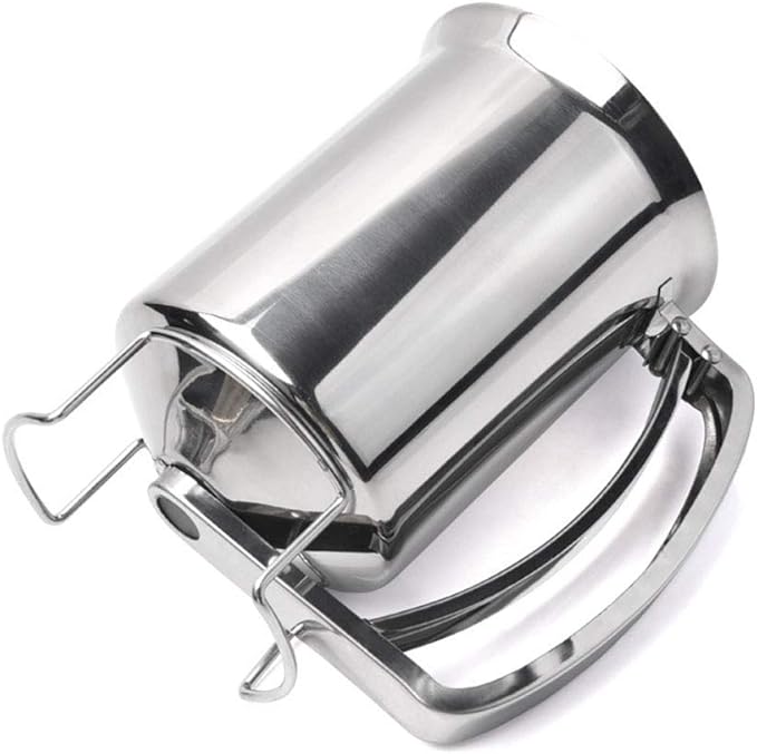 Stainless Steel Pancake Cupcake Batter Dispenser - Great for Cupcakes Belgian Waffles Crepes Muffin Baking (800ml)