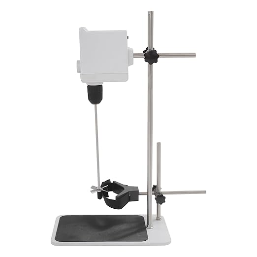 Laboratory Overhead Stirrer, 36W 10L Electric Overhead Stirrer OLED Digital Overhead Stirrer with Adjustable Speed 100-1000RPM 10000 mPas 100-240V 20N.CM