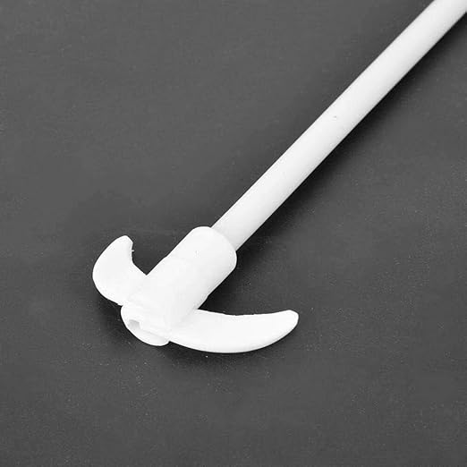 (350MM) / 13.8 Inches PTFE Coated Stainless Steel Electric Overhead Stirrer Mixer Shaft Stirring w/Foldable Paddle Blade Rod Lab Utensils Supplies (7mm Diameter)