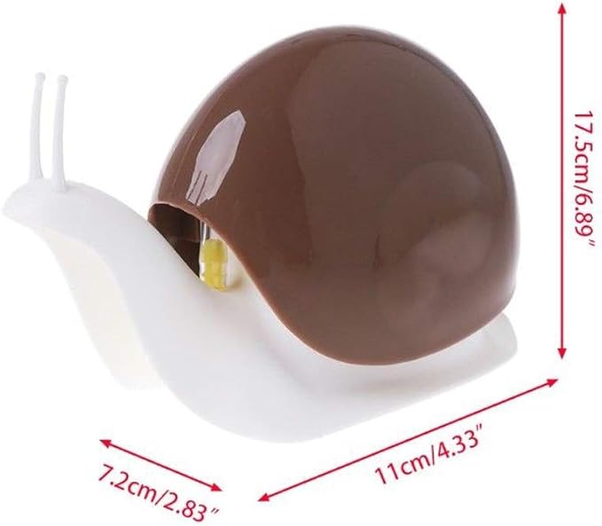 Cute Snail Soap Dispenser for Kitchen Bathroom etc. (120ML) (Brown)