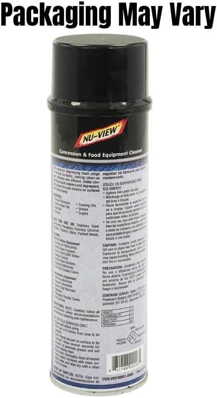 Nu-View Concession & Food Equipment Cleaner (1) - Packaging May Vary