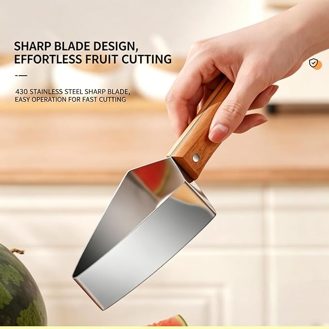 2026 New Stainless Steel Watermelon Cutter Slicer,Watermelon Cutter Slice Tool, Triangle Watermelon Cutters, Stainless Steel Multifunctional Fruit Slicing And Meat Divider (1pc)