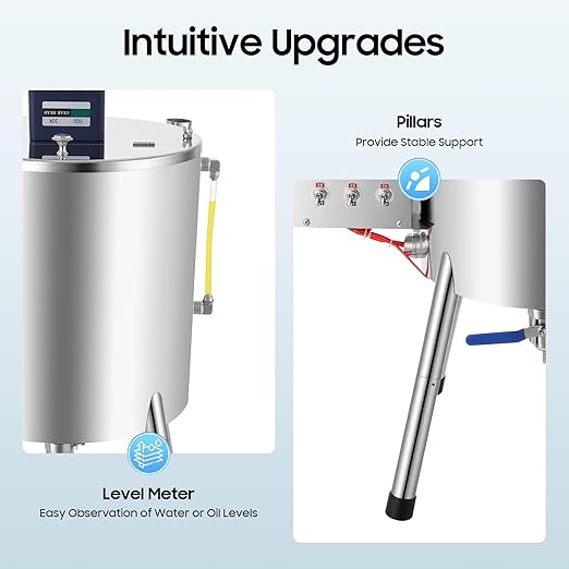 Heating Mixing Filling Machine, 15L 120W 110V Stainless Steel Lipstick Candle Heat Filler Tirring Tank Lipstick Liquid Paste Filler w/Stirrer for Dissolving Shoe Polish Ointment Petroleum