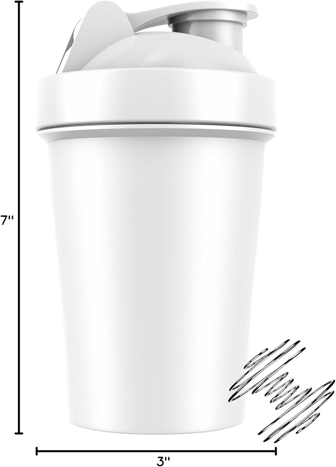 JEELA SPORTS 5 PACK Protein Shaker Bottles for Protein Mixes -20 OZ- Dishwasher Safe Shaker Cups for Protein Shakes - Shaker Cup for Blender Protein Shaker Bottle for Shakes Protein Shake Blender