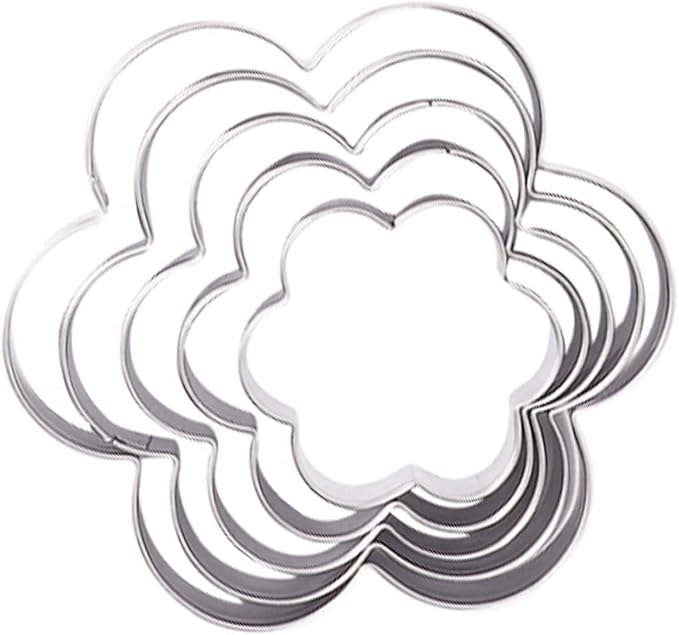Flower Cookie Cutter, Pack of 5…