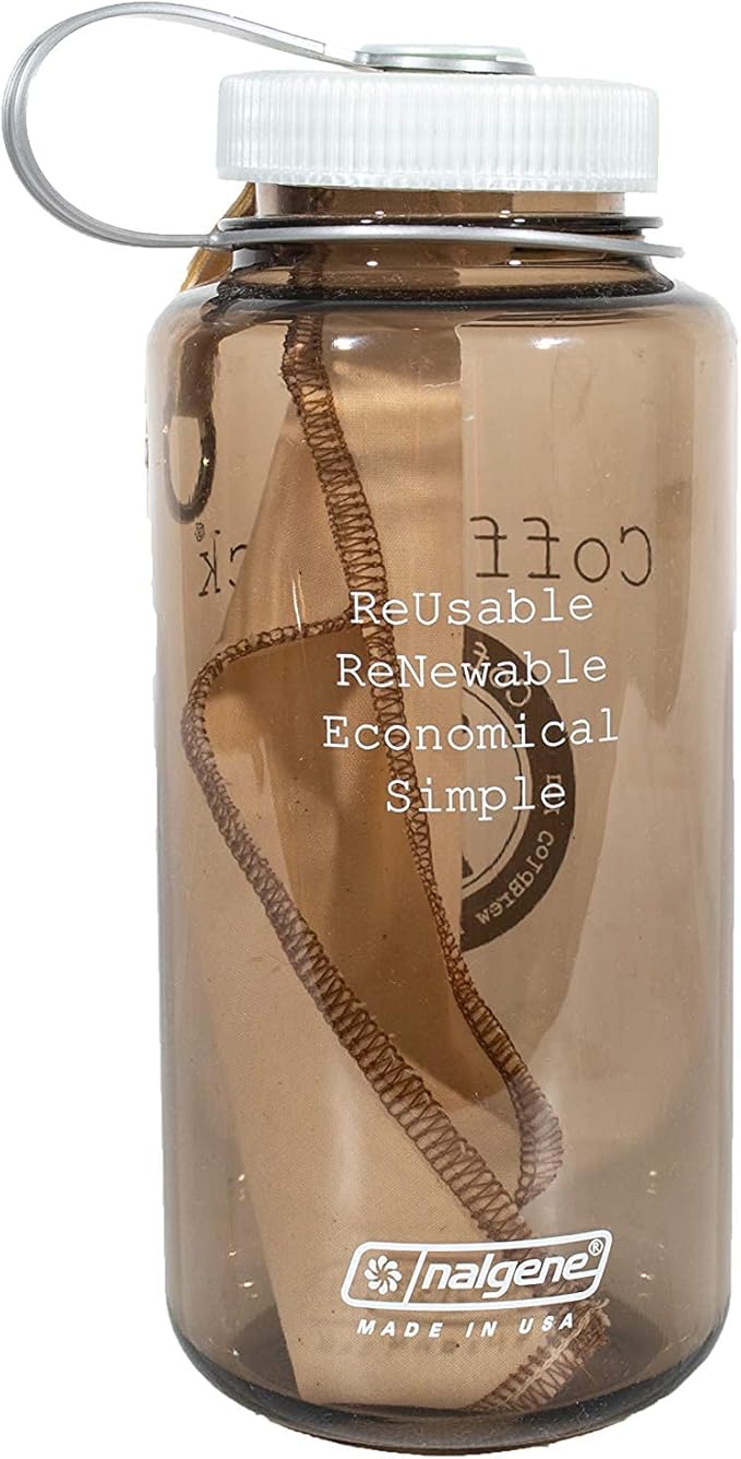 CoffeeSock The Original Reusable ColdBrew Filter – GOTS Certified Organic Cotton Mason Jar Cold Brew Maker for 32 oz Quart – Eco-Friendly Zero-Waste Filter Bag – Durable Reusable Cold Brew Brewing
