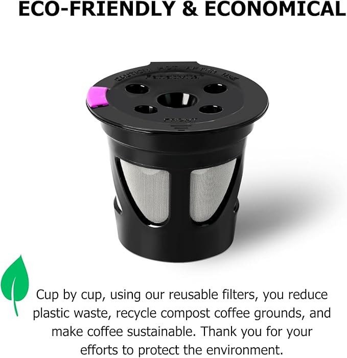 Reusable K Cups for Keurig, Refillable Coffee Pods with 5 Holes, Compatible with Keurig K Supreme, K Slim, K-Duo Gen2, K-Brew Chill (MultiStream Technology)
