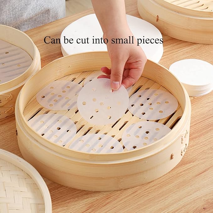 Multipurpose Silicone Liner for Steamer, Air Fryer, Pressure Cooker: Upgraded Reusable Air Fryer Liners, Silicone Baking Mat Steamer Liner, AirFryer Accessory Parchment Paper Replacement 6"-12"