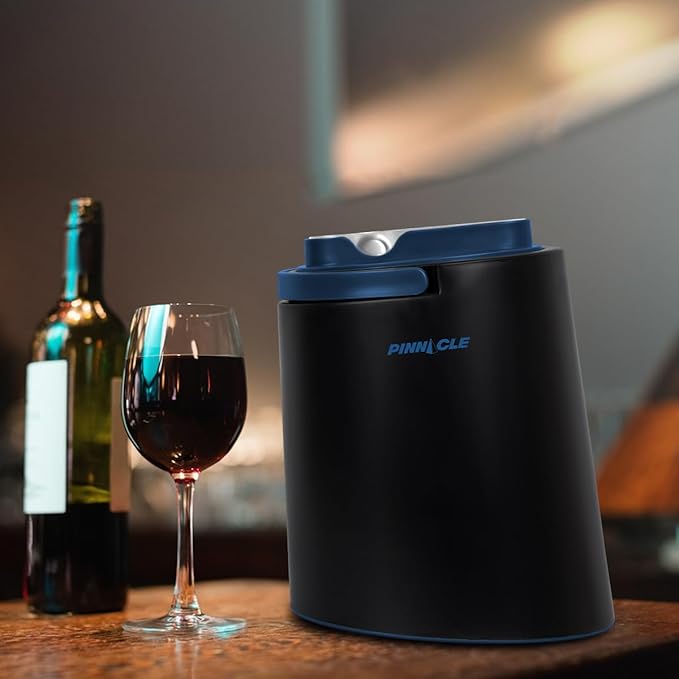 PINNACLE Insulated ice bucket for parties with Tong that fit into Lid - Stainless Steel ice bucket for cocktail bar with Collapsible Handles for indoor/outdoor bar, BPA Free (blue)