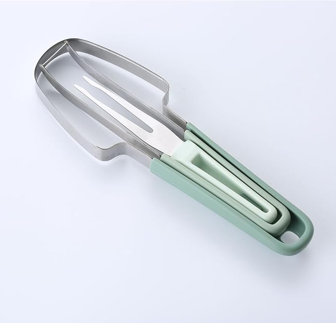 3in1 Watermelon Cutter Slicer Tool, Watermelon Popsicle Cutter, Watermelon Stainless Steel Fork Slicer Set, Watermelon Knife Fruit Cutter Fork for Kitchen Utility Gadgets