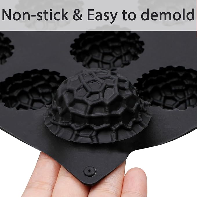 15-Cavity Silicone Baking Mold, Black, Raspberry Shape, Non-Stick, 11.3 x 6.69 in, for Chocolates, Desserts and Tea Time Treats