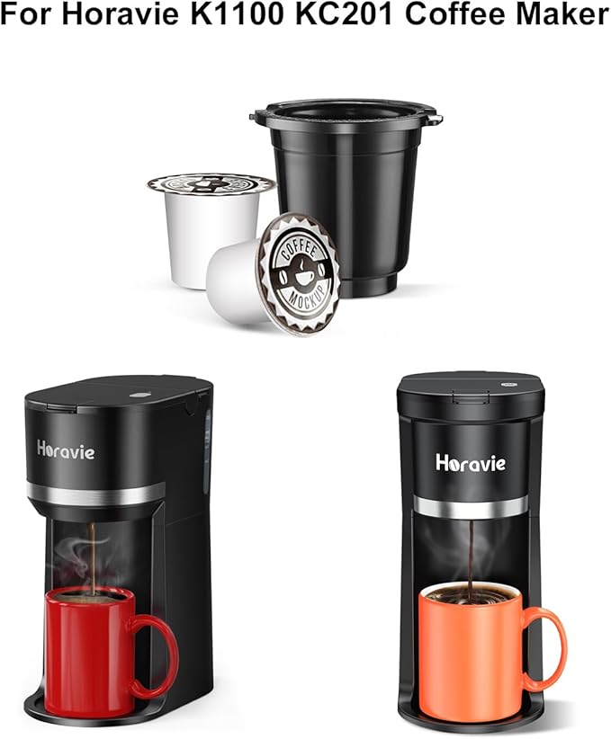 Horavie Reusable K Pod Holder Accessories for K1100 KC201 KC221 Coffee Maker