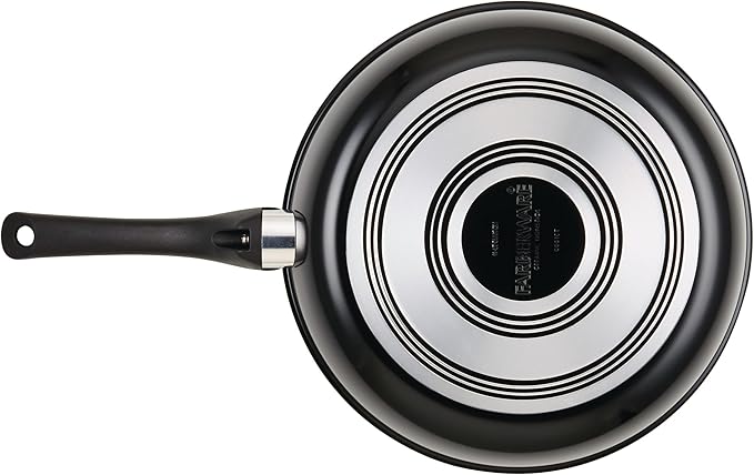 Farberware Glide Copper Ceramic Nonstick Covered Egg Poacher, 8-Inch, Black - 10654