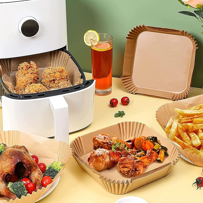Air Fryer Liners for CHEFMAN 2 Qt Air Fryer, Mini Airfryer Liners Small Air Fryer Paper Liners, Compatible with Cosori 2.1Qt, Dash 2.6Qt, Instant Vortex 2Qt amd other 2-3Qt Mini Air Fryers