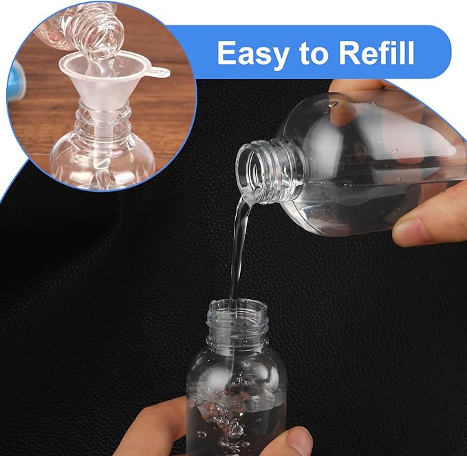 Molain 8Pcs Small Spray Bottles, No Leak And Clog Mister Spray Bottle, 3.5oz/100ml Empty Refillable Containers Reusable Liquid Container for Essential Oils Water Squirt