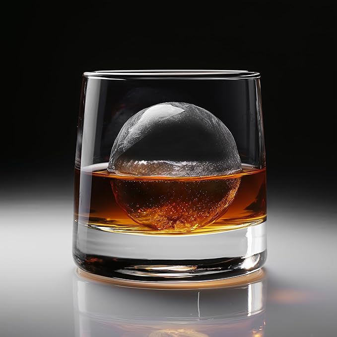 Clear Ice Maker Set – Crystal Clear Ice Ball & Cube Molds for Whiskey and Cocktails | Dilution-Free Directional Freezing Design | Easy Removal