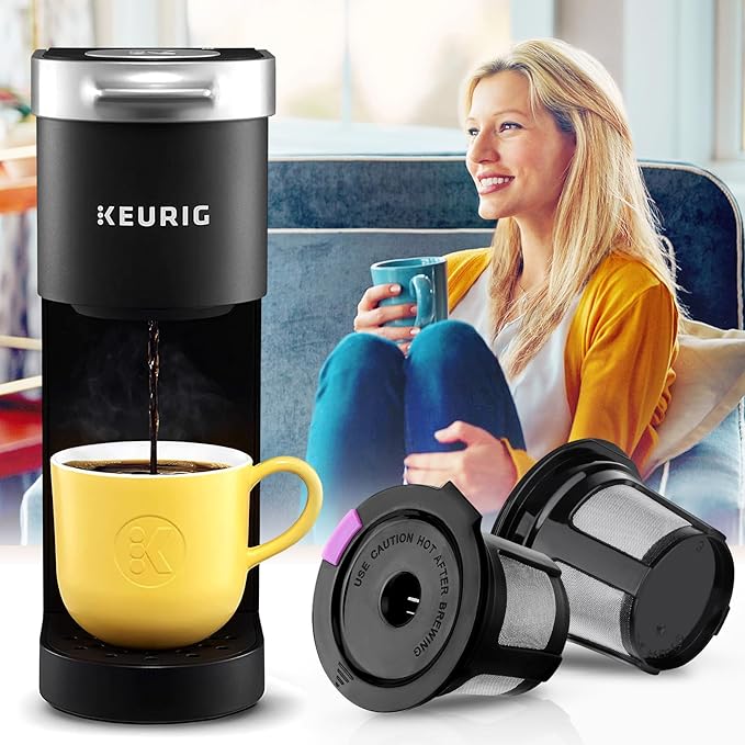 Reusable K Cups for K-eurig, 8 Pack K Cup Reusable Coffee Pods, Universal Reusable K Cup for K-eurig 1.0 and 2.0, Refillable K Cup Coffe Pods BPA Free