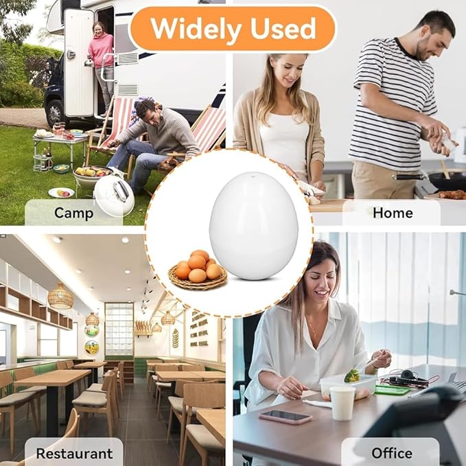 Microwave Egg Boiler 4 Egg Capacity Microwave Egg Cooker for Hard Boiled Eggs Microwave Egg Maker Under 9 minutes Medium and Hard Boiled Egg Cooker Rapid Egg Boiler Microwavable Egg Poacher