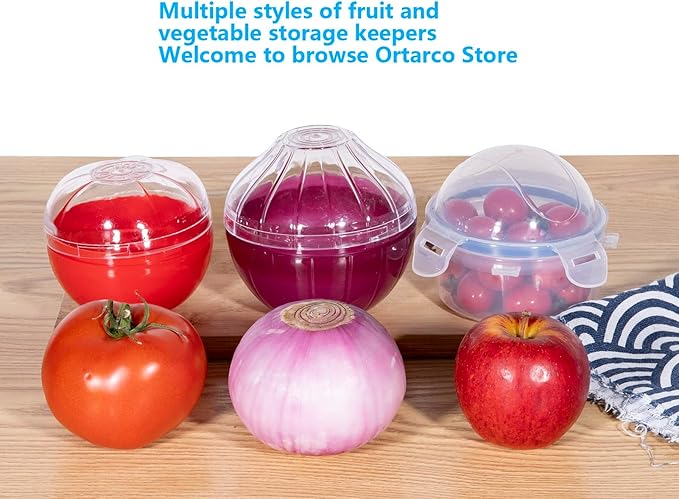 Onion Storage, Avocado Saver Keeper, Reusable Tomato Lemon Holder Storage Container (Lemon Saver)