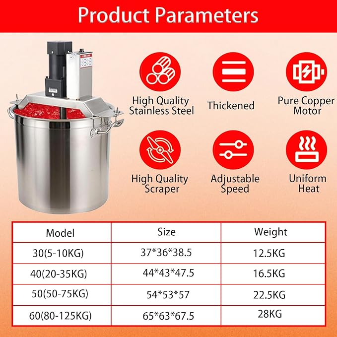 Electric Pot Stirrer Mixer with Timer – Portable Automatic Stirrer for Cooking, Ideal for Making Jam, Sauce, Soups, and More – Effortless Mixing Solution