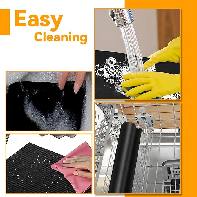 Oven Liner Compatible with Ninja French Door Air Fryer, 4PCS Oven Liners for Bottom of Oven for Ninja French Door FO101