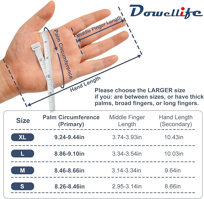 Dowellife Level 5 Silicon Cut Resistant Gloves (Medium), Grey