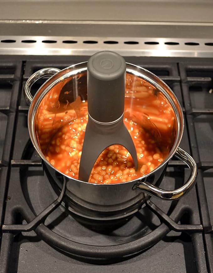 UÜTENSIL Stirr - The Unique Automatic Pan Stirrer – Dishwasher Safe, 3 Stirring Speeds with LED Indicator