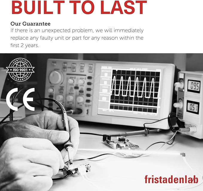 Fristaden Lab Overhead Stirrer | Powerful Analog Lab Mixer | 10 L Capacity | USA Company