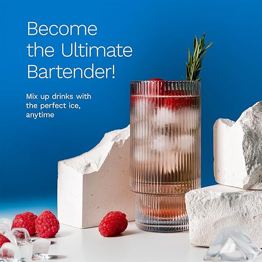hOmeLabs Countertop Ice Maker โ 9 Ice Cubes in Just 6 Minutes, 26lbs in 24Hrs, 2 Ice Sizes, Self-Cleaning, Includes Ice Scoop & 5 Ice Bags, Black Portable Ice Maker for Home/Kitchen/Bar/Dorm/RV