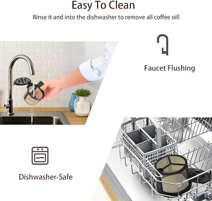 Reusable Coffee Filter Compatible with Ninja PB051 / PB041ST, Great replacement Coffee Basket for Ninja Coffee Maker (2)
