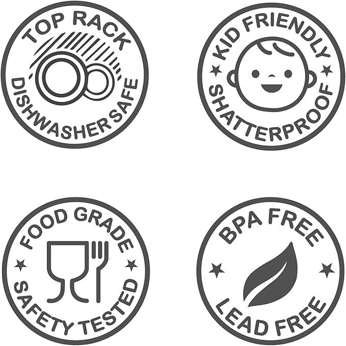 KLIFA- NICE- 20 oz, Acrylic Insulated Tumbler Set, Double-wall Drinking Glasses, BPA-Free, Shatter-Proof Plastic Drinkware, Dishwasher Safe Cups, Set of 2, Ocean Blue