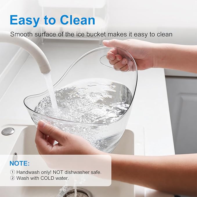 3.5L Ice Bucket for Parties 2 Pcs (in 1 Package), Portable Drink Bucket for Cocktail Bar, Plastic Champagne Cooler for Beverage/Wine/Beer, Mimosa Bar Supplies Chiller Tub with Scoop