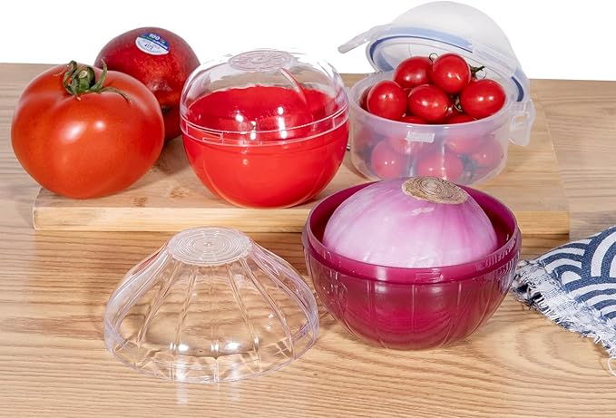Onion Storage, Avocado Saver Keeper, Reusable Tomato Lemon Holder Storage Container (Onion Saver)