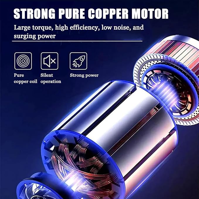 Automatic Food Mixer, Automatic Pan Stirrer with 4-Blade Mixing Scraper and Adjustable Speed, Efficient Stirring Equipment for Hot Pot Seasoning Sauce Jam and Porridge