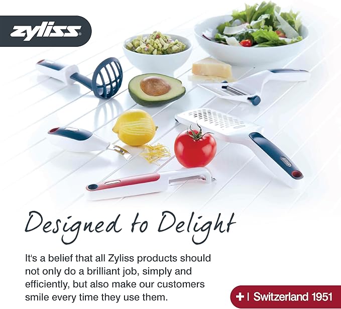 Zyliss Garlic Peeler & Easy Clean Garlic Press - Silicone Garlic Peeler Tube and Garlic Crusher for your Kitchen Accessories - 2 Piece