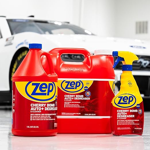 Zep Cherry Bomb Auto+ Degreaser & Cleaner - For Auto, Marine, RV, & Home - 2.5 Gallon