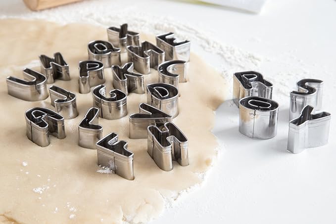 Fox Run Cookie Cutter Set, Alphabet Cookie Cutters