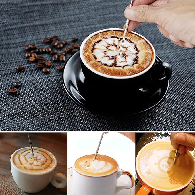 HOOMIL Milk Frothing Pitcher, 12oz/20oz/32oz Stainless Steel Steaming Pitcher Barista Milk Frother Cup Jug for Espresso Machine Coffee Cappuccino Latte Art - 20oz