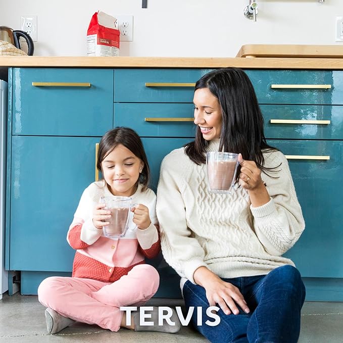 Tervis Clear & Colorful Lidded Made in USA Double Walled Insulated Tumbler Travel Cup Keeps Drinks Cold & Hot, 16oz Mug, Turquoise Lid