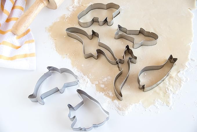 Fox Run 3655 Marine Life Cookie Cutter Set, Stainless Steel, 7-Piece