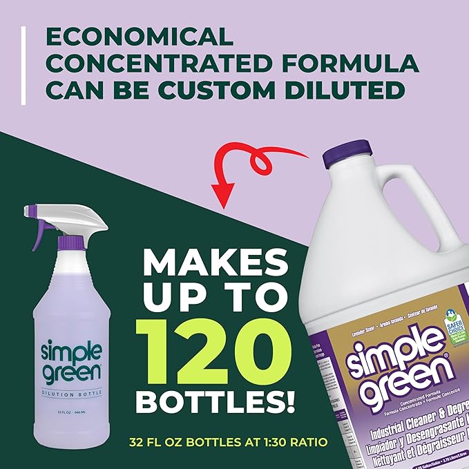 Simple Green Industrial Cleaner and Degreaser 1 Gal. MPF Micro-Particulate Fractionalization™ Lavender Scent