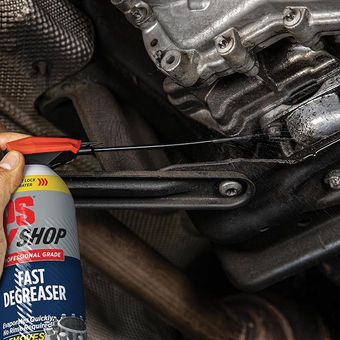 LPS Shop Fast Degreaser, Removes Grease, Oil & Grime, Fast-Acting Solvent for Degreasing Parts and Equipments, Evaporates Quickly, No Rinse Necessary