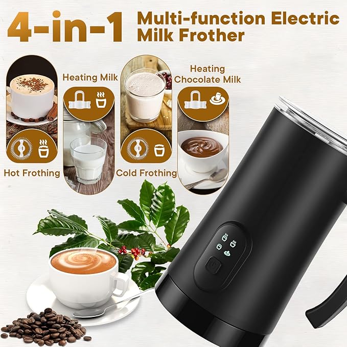 Electric Milk Frother for Latte Art Coffee