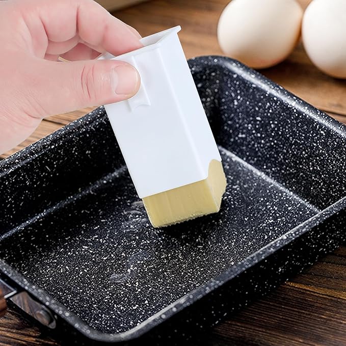 2 Pack Butter Spreader Corn Cob Holder, Plastic Butter Dispenser with Covers on Pancakes, Waffles, Bagels and Toasts
