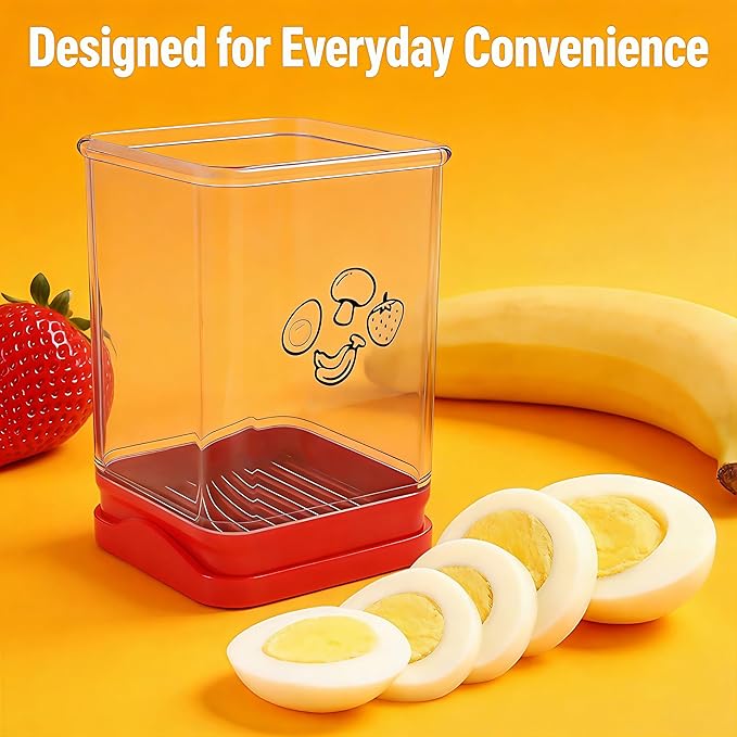 Fruit Slicer Cup – Fast Fruit Cutter for Strawberries, Bananas & Eggs – Quick & Easy One Press Fruit Slicing Cup For Mess-Free Fruit Slicing (1 pcs)