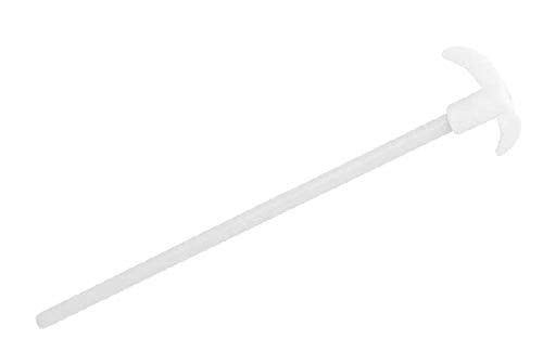 (350MM) / 13.8 Inches PTFE Coated Stainless Steel Electric Overhead Stirrer Mixer Shaft Stirring w/Foldable Paddle Blade Rod Lab Utensils Supplies (7mm Diameter)