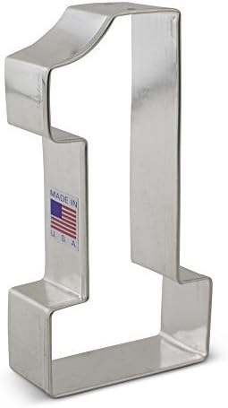 Large Number One #1 Cookie Cutter, 4.5" Made in USA by Ann Clark